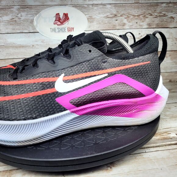 Nike Zoom Fly 4 Sneakers Men's Size 10.5 Black Violet Athletic Running Shoes - Picture 7 of 14